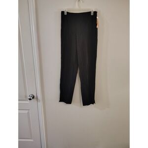 Parisian Signature Womens Straight Leg Flat Front Dress Pants Jet Black Size 4‎